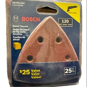 Bosch Detail Sheets 120 Grit $25 value